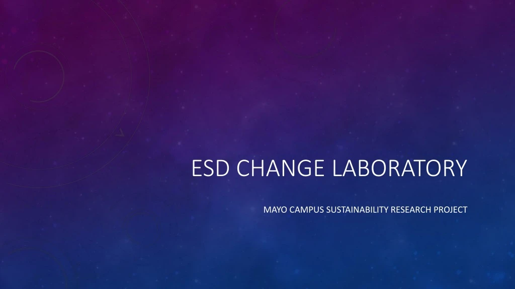 esd change laboratory