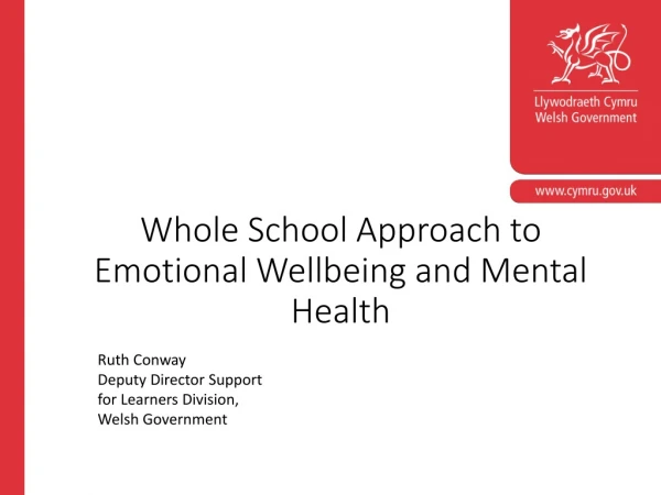 Whole School Approach to Emotional Wellbeing and Mental Health