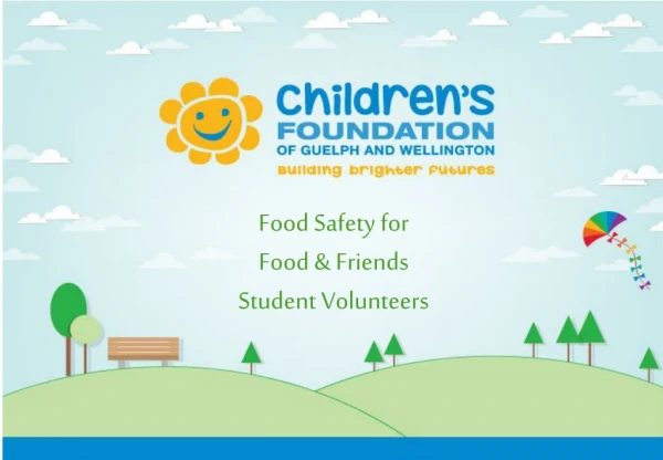 Food Safety for Food &amp; Friends Student Volunteers