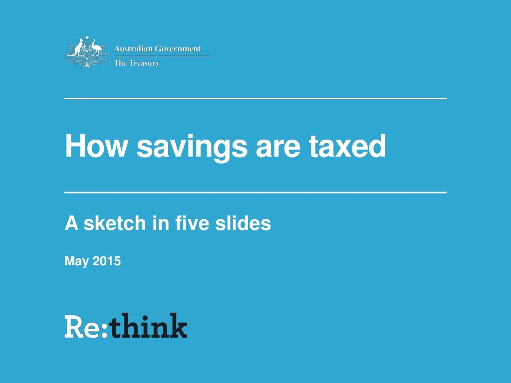 how savings are taxed