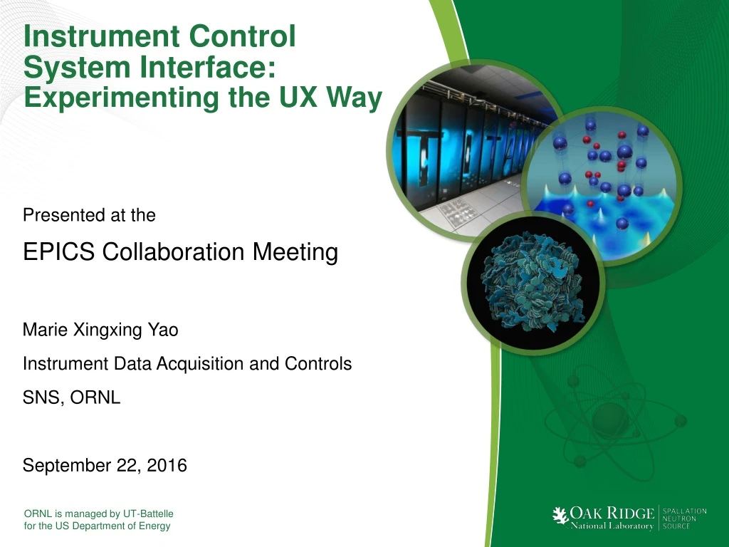 instrument control system interface experimenting the ux way