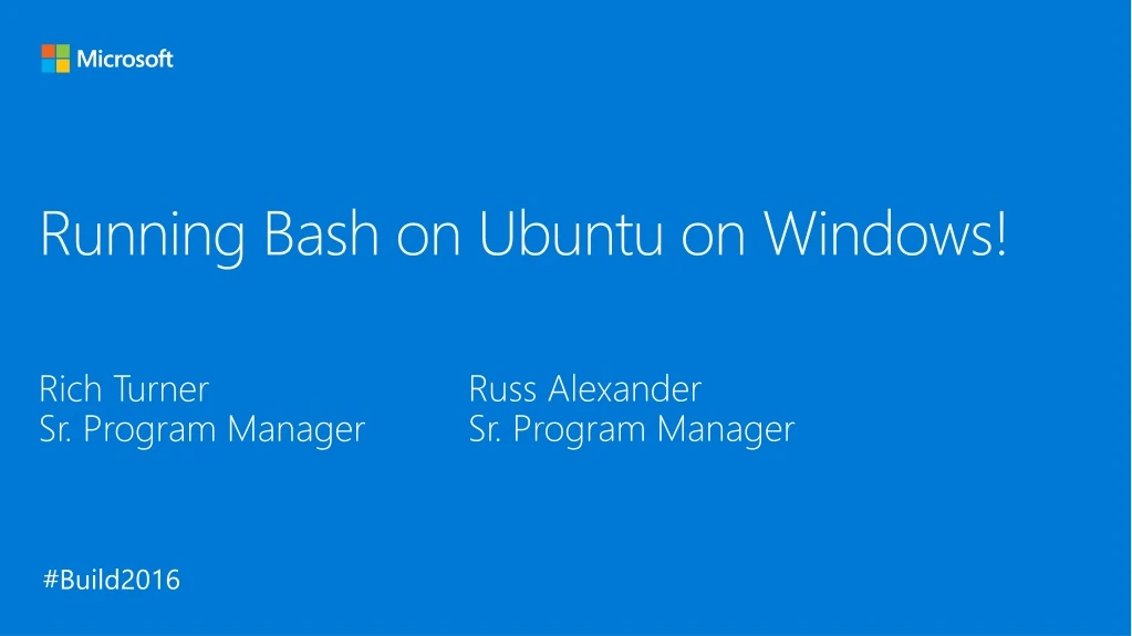 running bash on ubuntu on windows