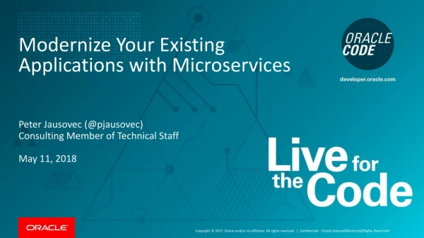 Modernize Your Existing Applications with Microservices