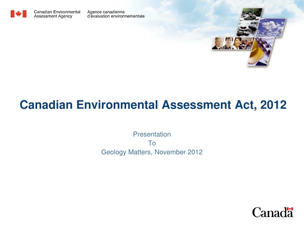 canadian environmental assessment act 2012