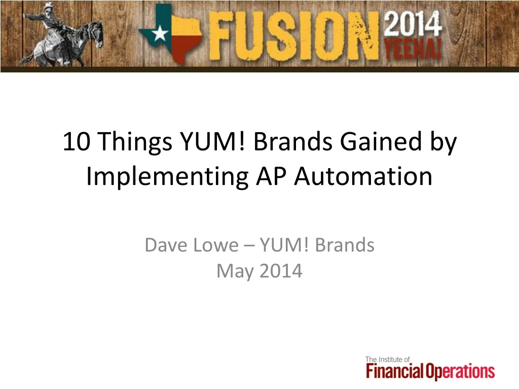 10 things yum brands gained by implementing ap automation