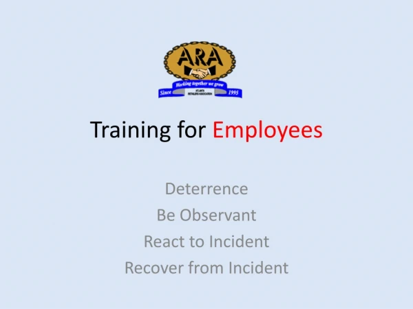 Training for Employees