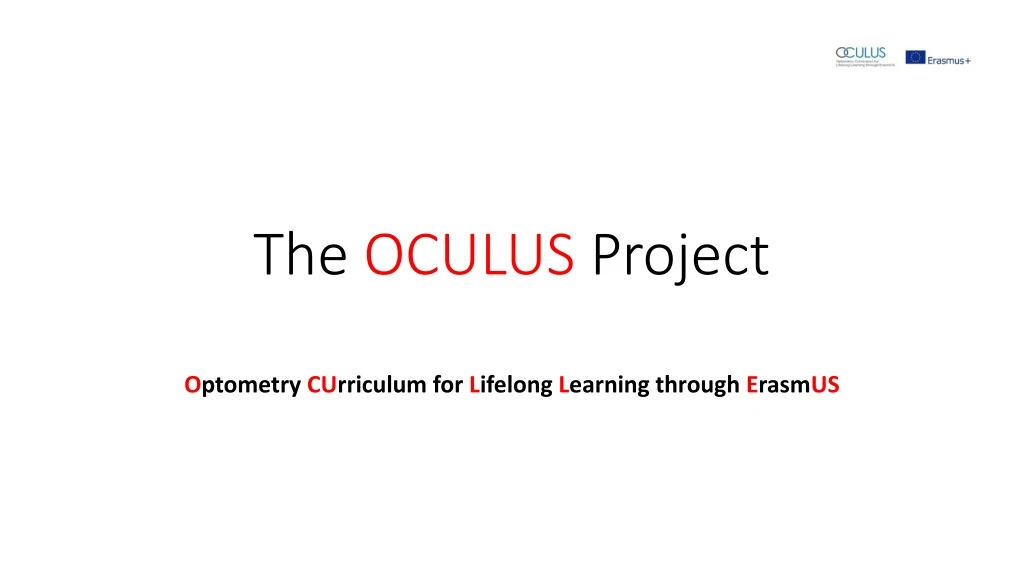 the oculus project