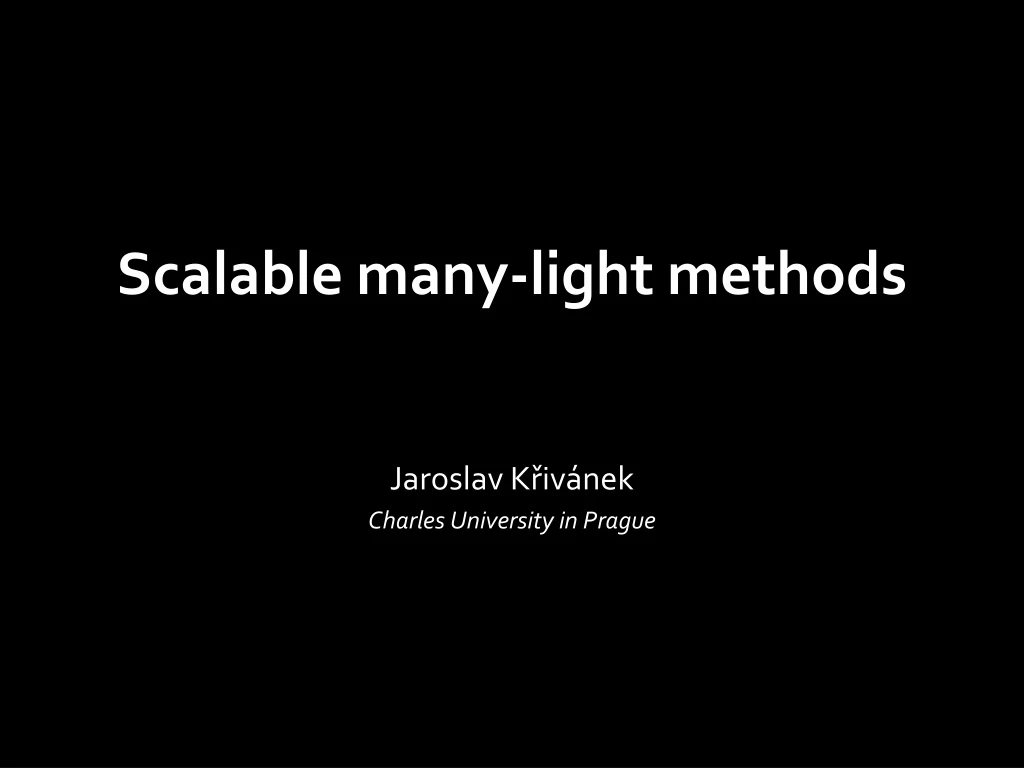 scalable many light methods