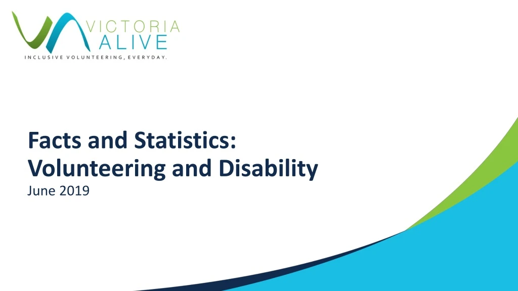 facts and statistics volunteering and disability june 2019