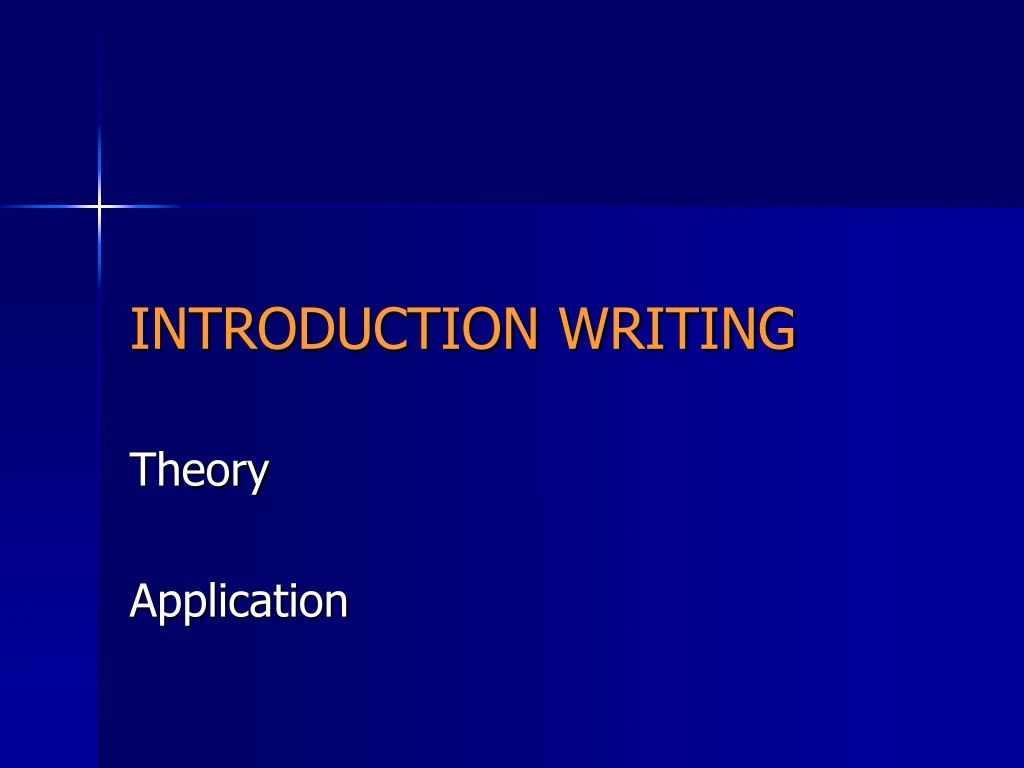 introduction writing