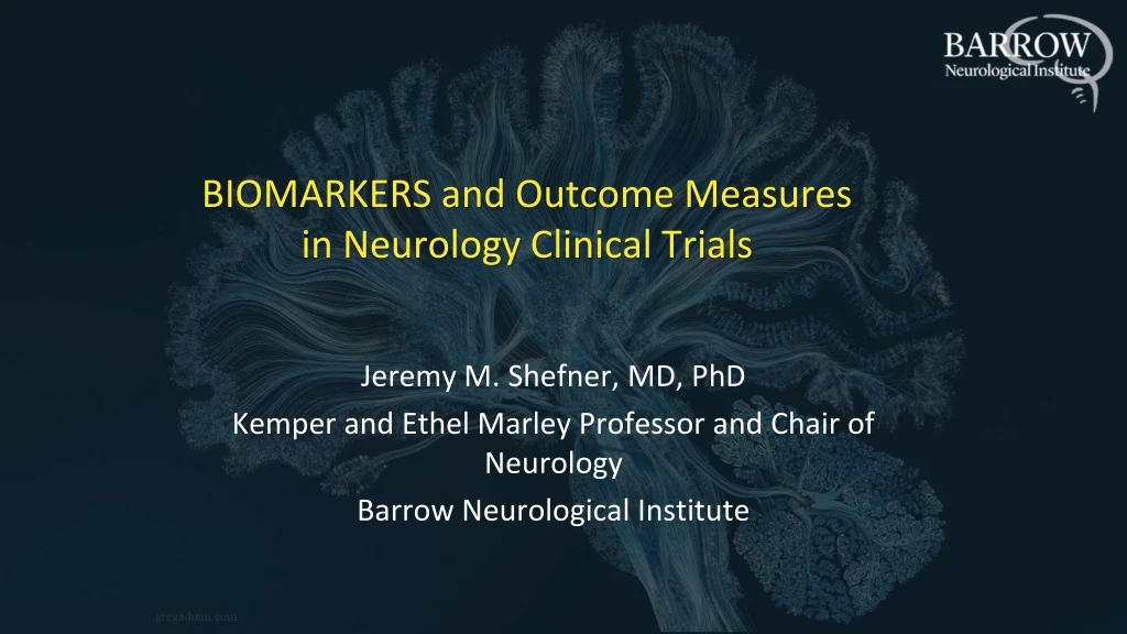 biomarkers and outcome measures in neurology clinical trials