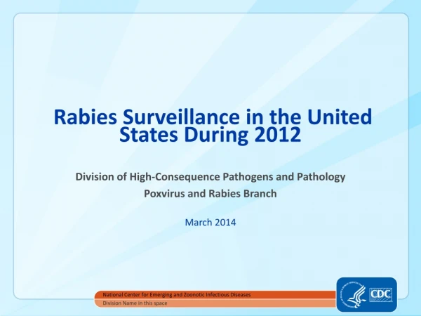 Rabies Surveillance in the United States During 2012
