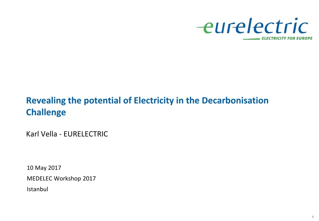 revealing the potential of electricity in the decarbonisation challenge
