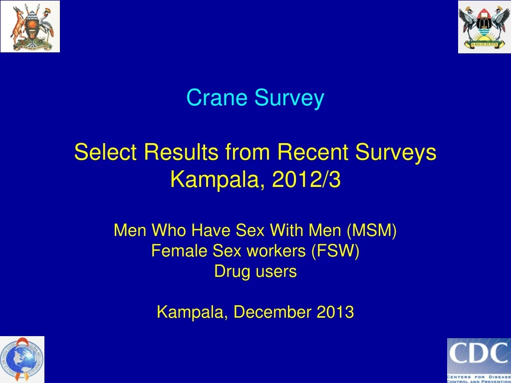 crane survey select results from recent surveys