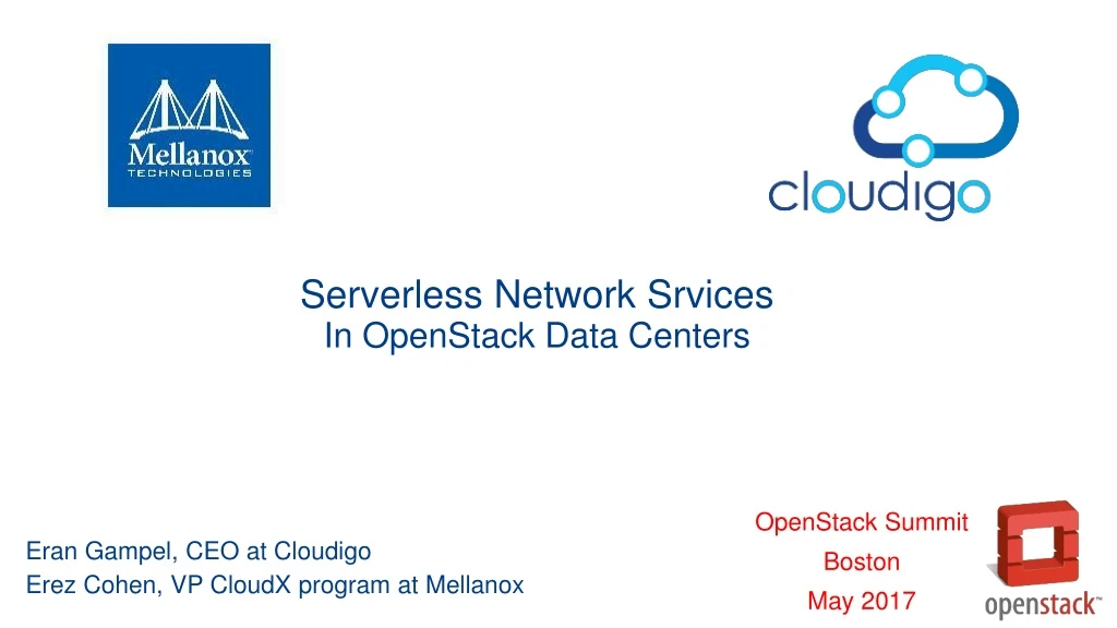 serverless network srvices in openstack data centers