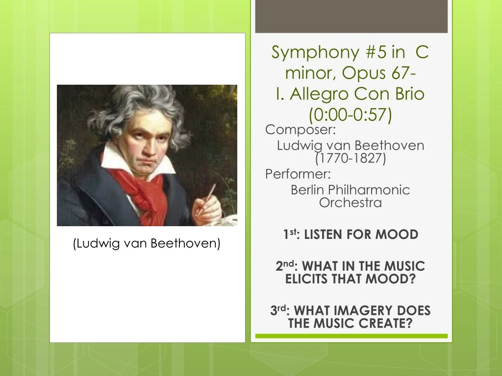 symphony 5 in c minor opus 67 i allegro con brio 0 00 0 57