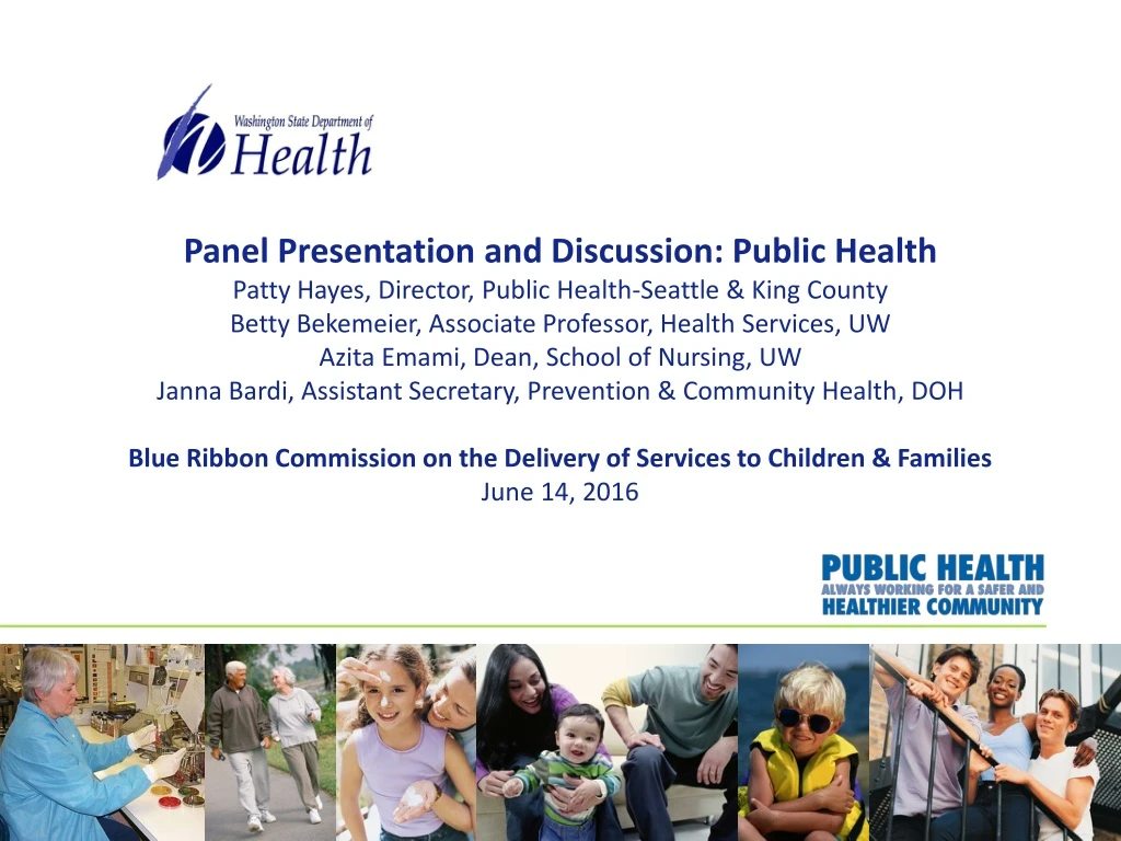 panel presentation and discussion public health