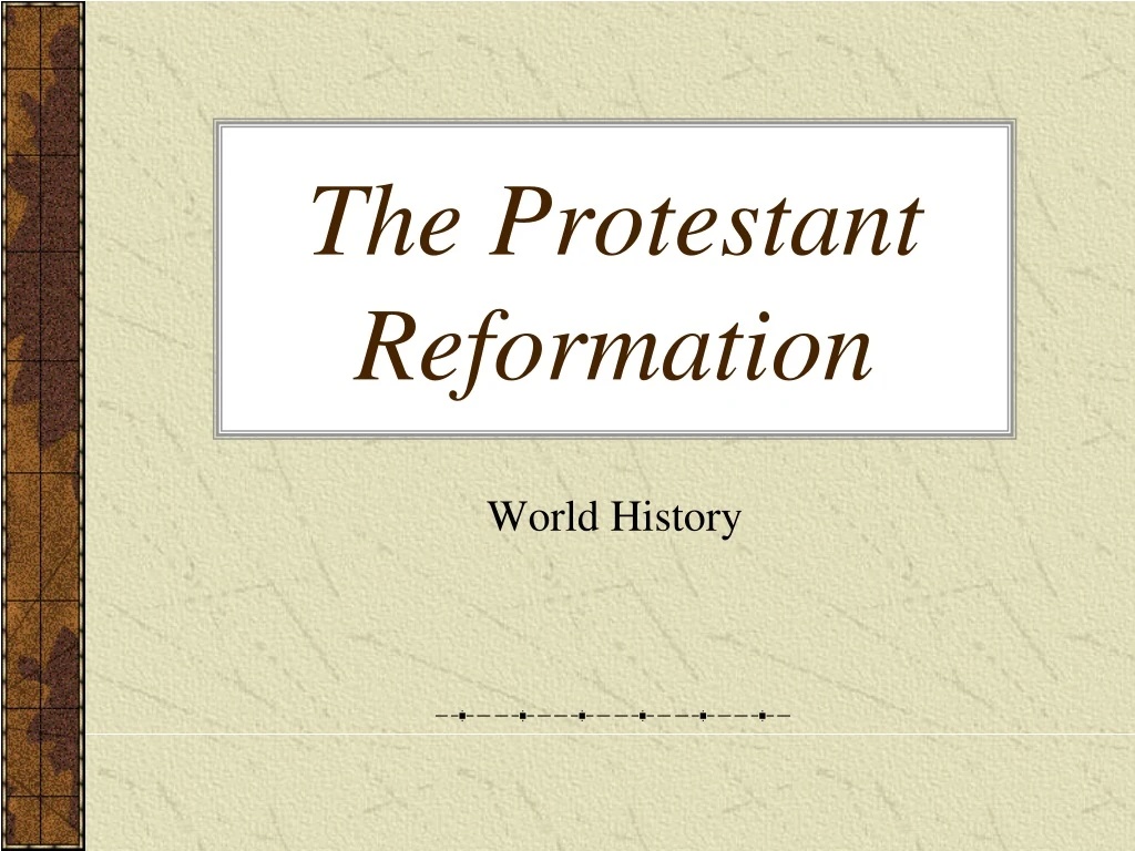 the protestant reformation