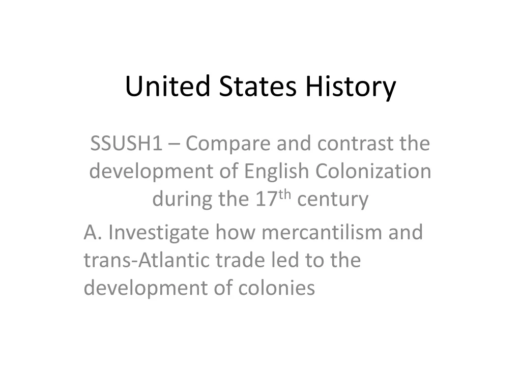 united states history