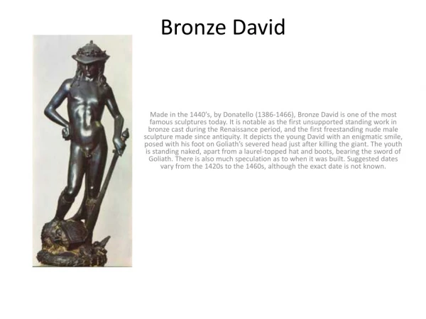 Bronze David