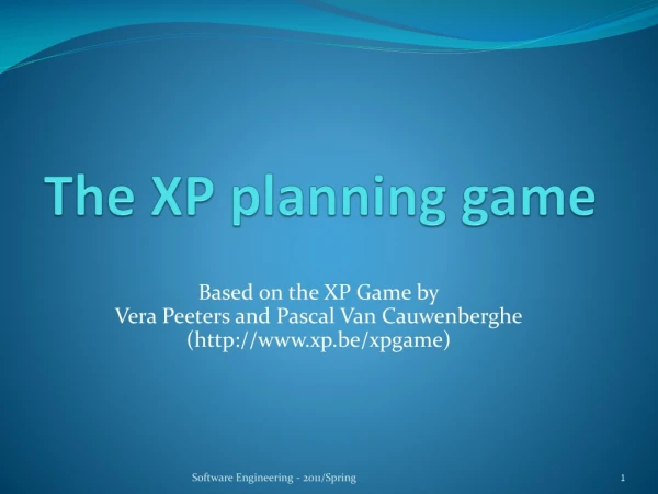 The XP planning game