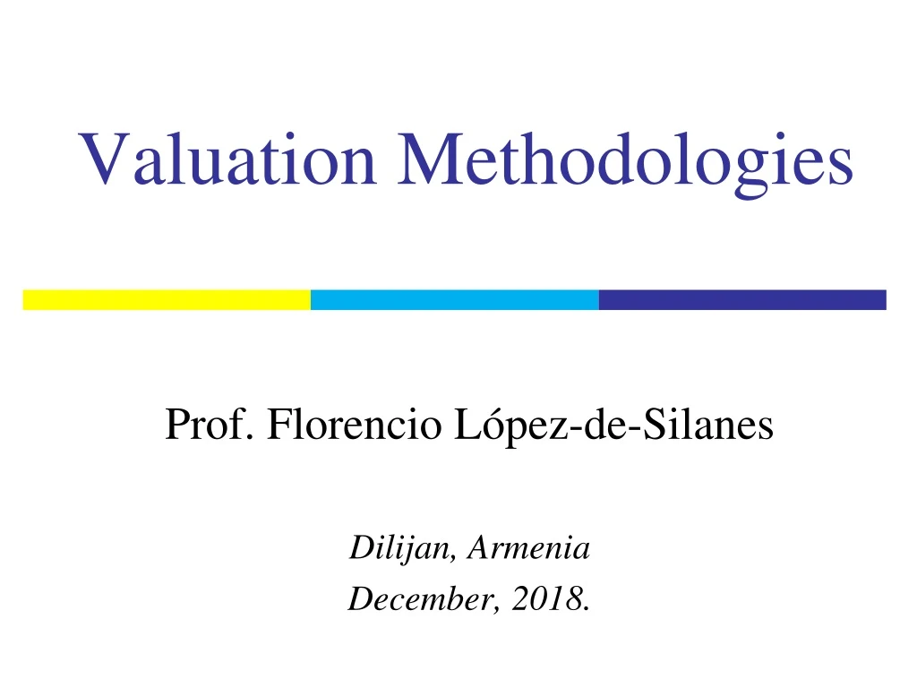 valuation methodologies