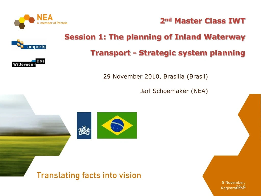 2 nd master class iwt session 1 the planning of inland waterway transport strategic system planning