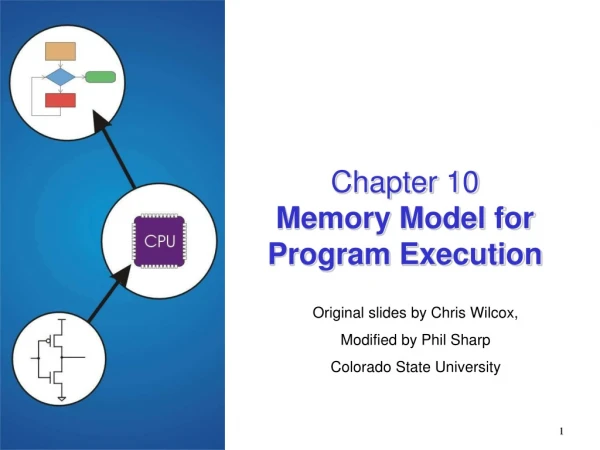 Chapter 10 Memory Model for Program Execution