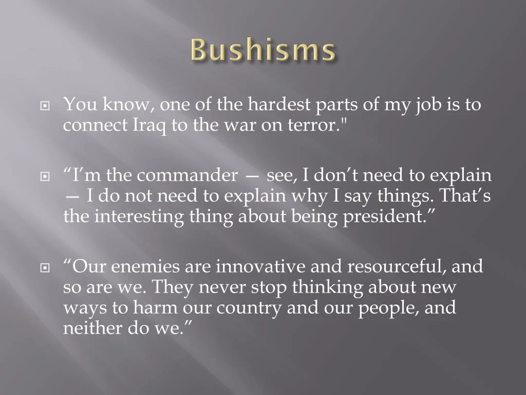 bushisms