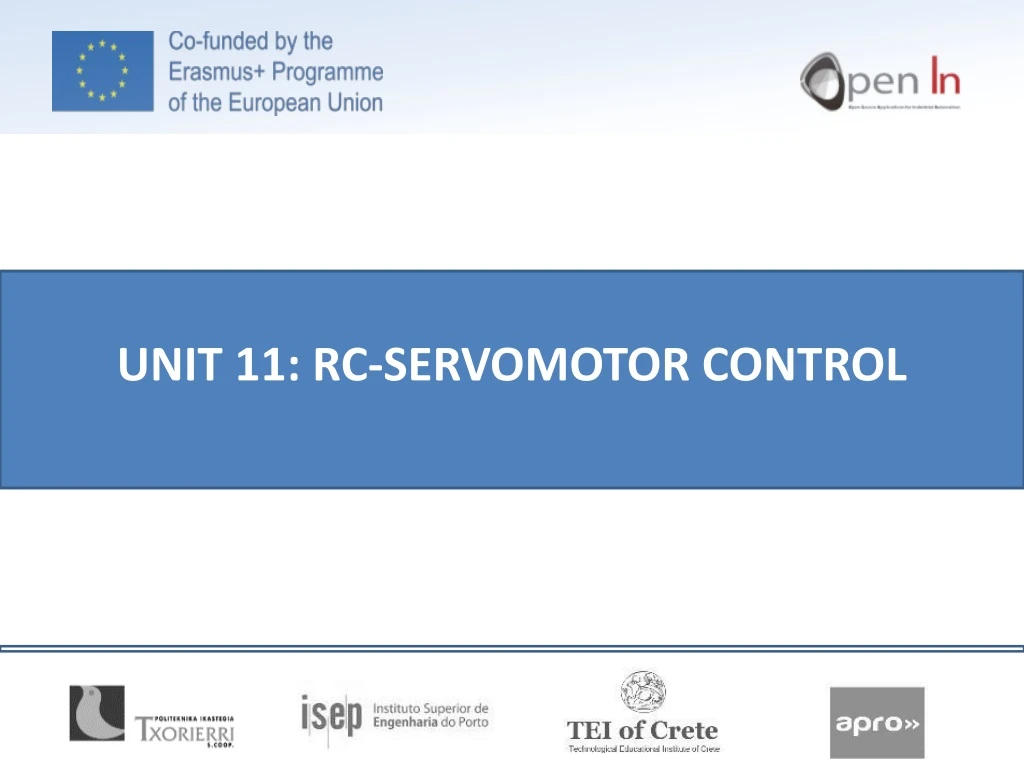 unit 11 rc servomotor control