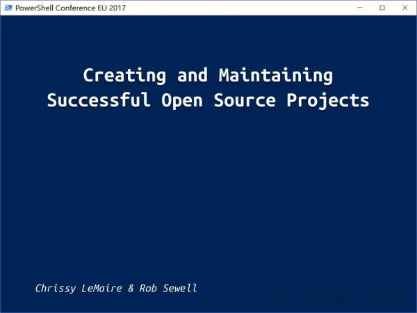 Creating and Maintaining Successful Open Source Projects