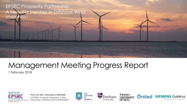 Management Meeting Progress Report