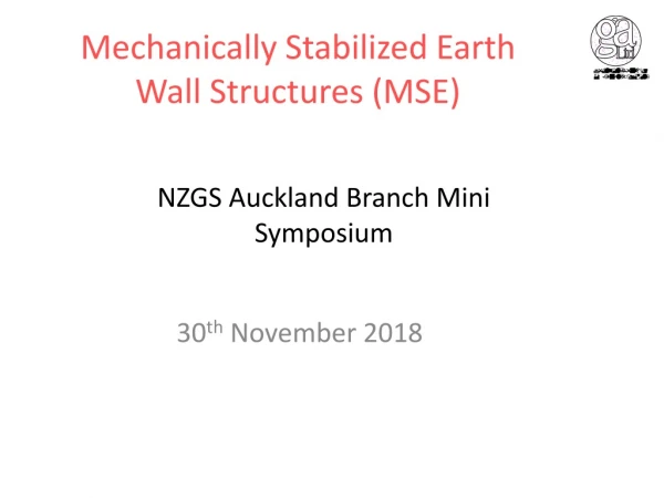 Mechanically Stabilized Earth Wall Structures (MSE)