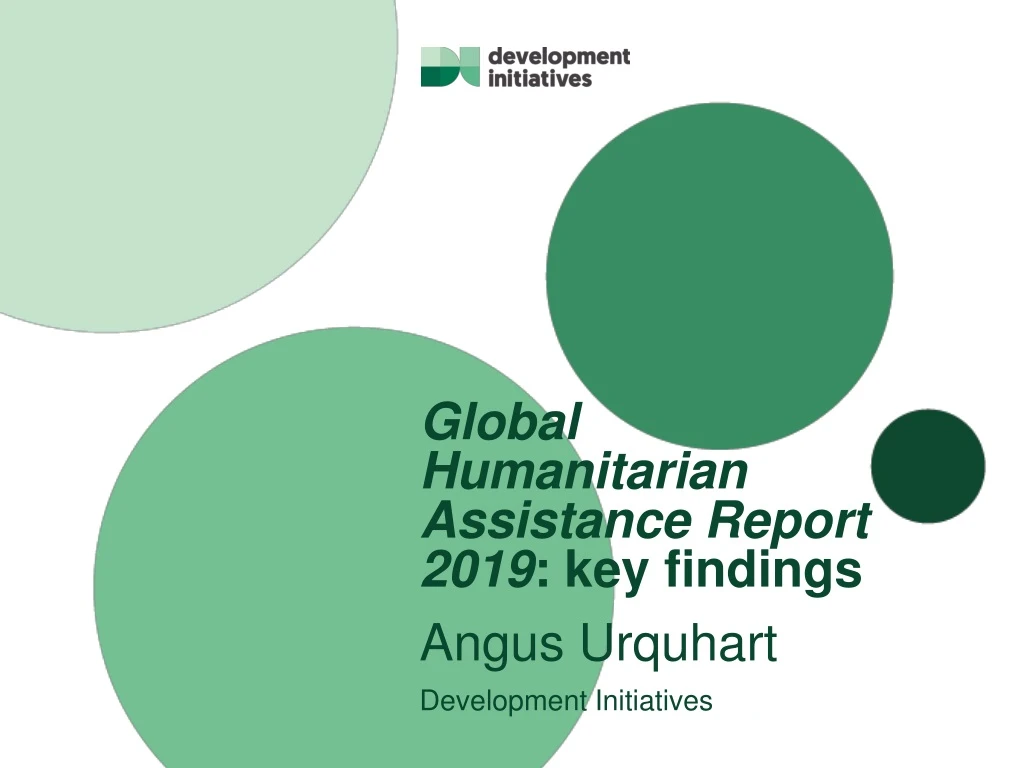 global humanitarian assistance report 2019