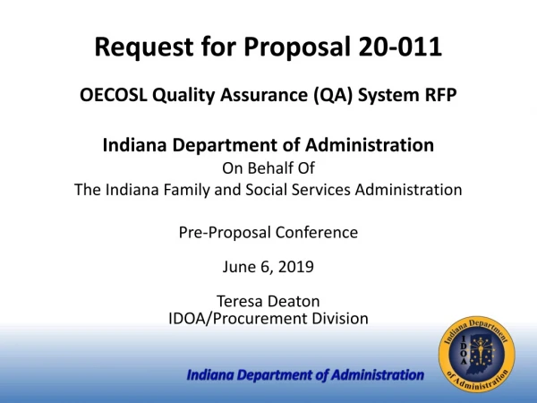 Indiana Department of Administration