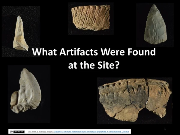 What Artifacts Were F ound at the Site ?