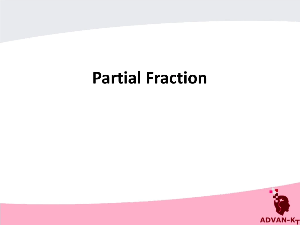 partial fraction