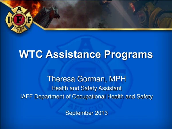 WTC Assistance Programs