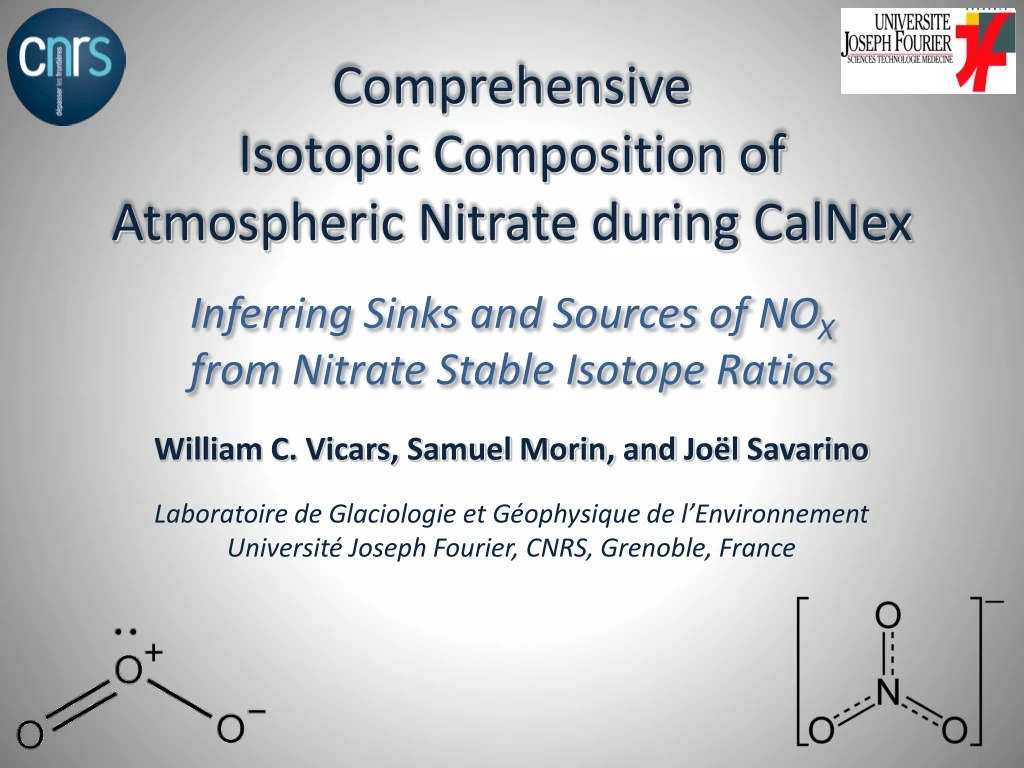 comprehensive isotopic composition of atmospheric nitrate during calnex