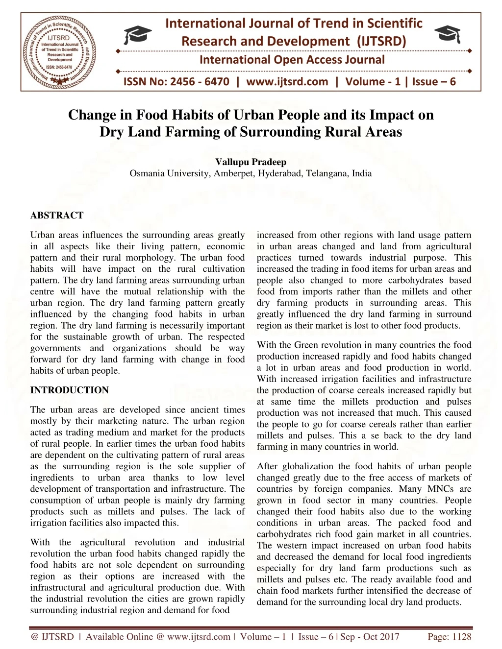 international journal of trend in scientific