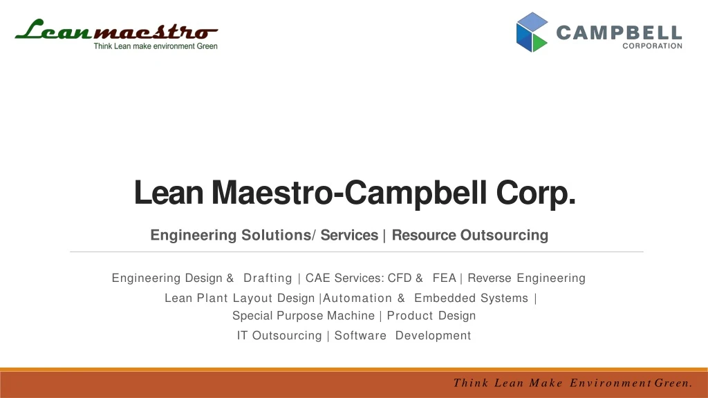 lean maestro campbell corp