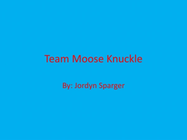 Team Moose Knuckle