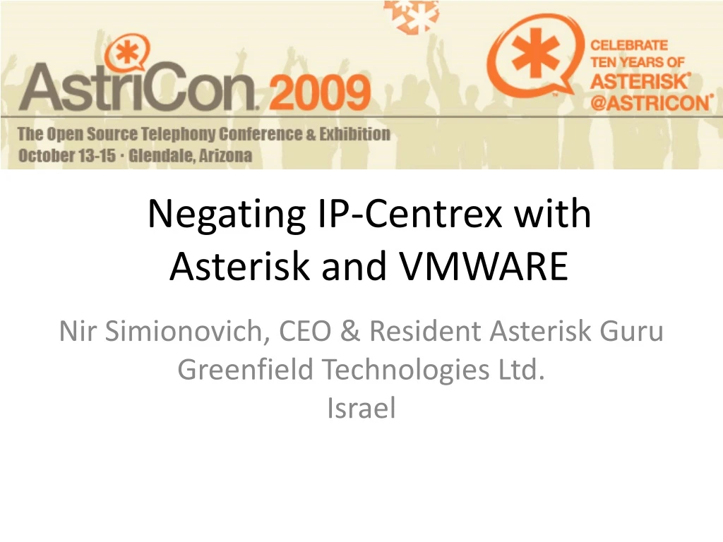 negating ip centrex with asterisk and vmware