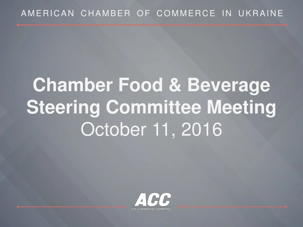 chamber food beverage steering committee meeting o ctober 11 2016