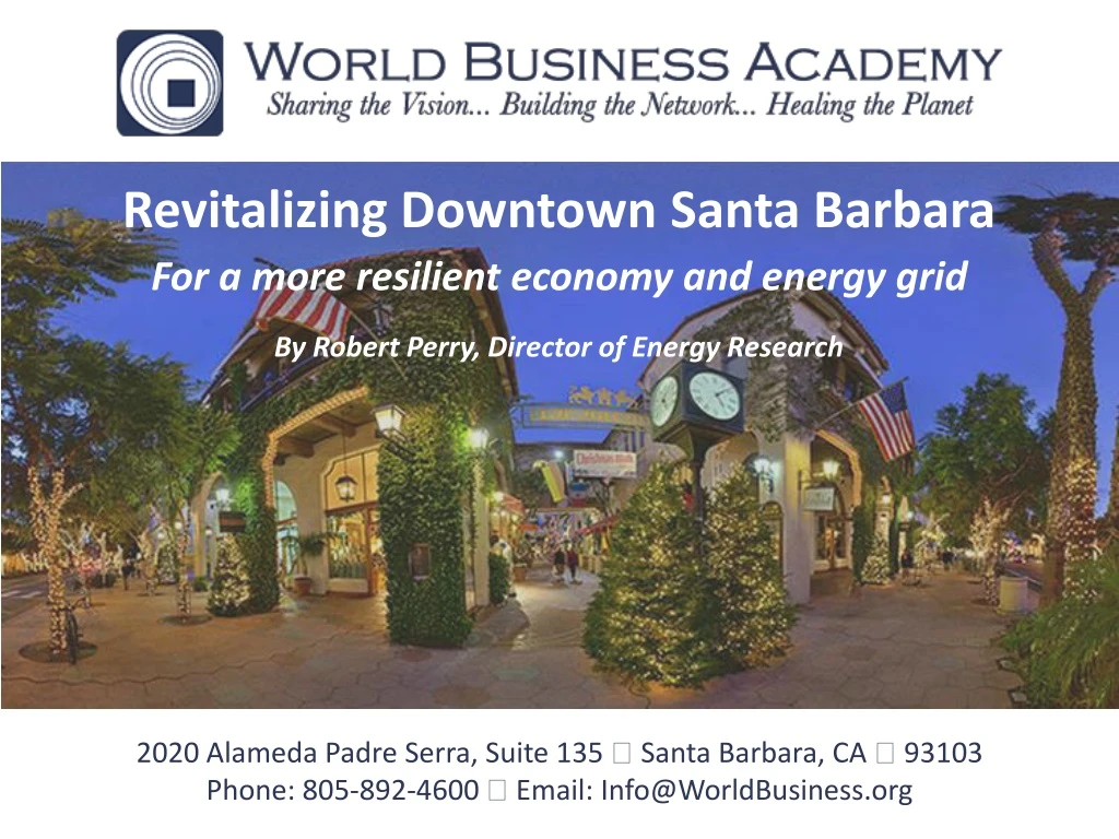 revitalizing downtown santa barbara