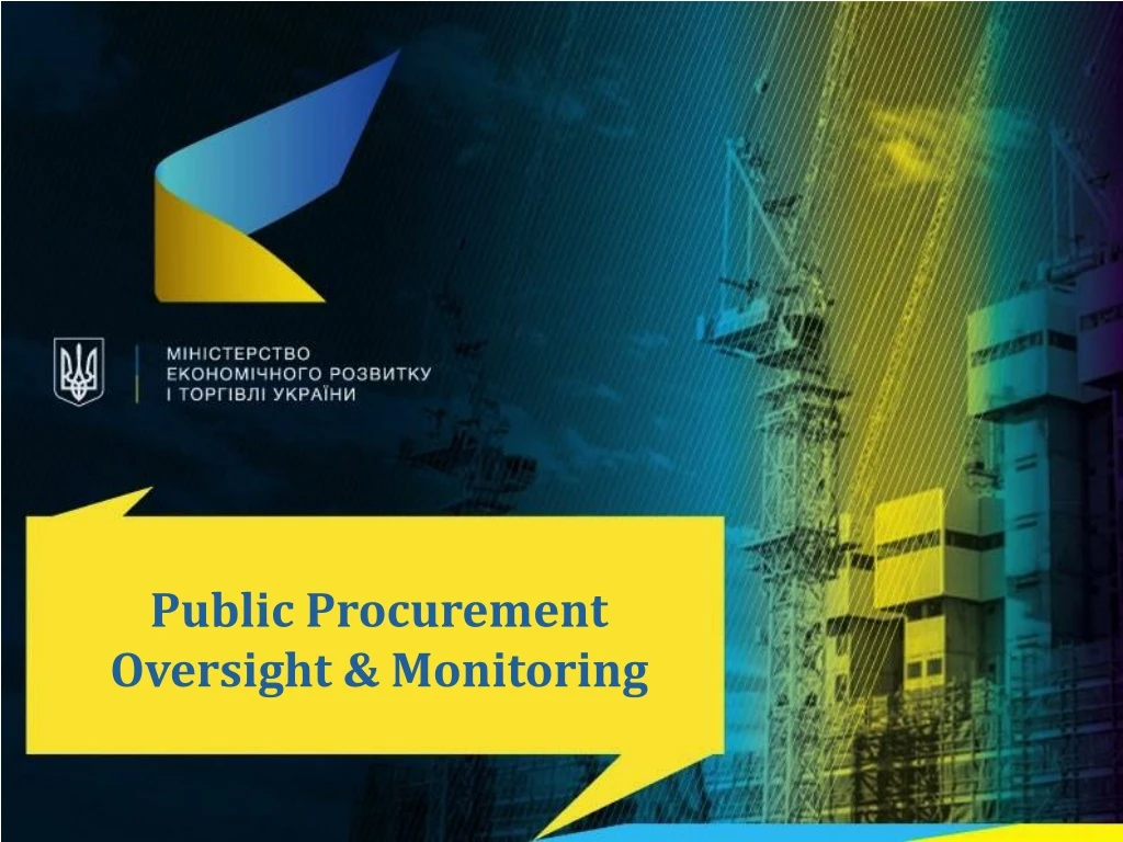 public procurement oversight monitoring