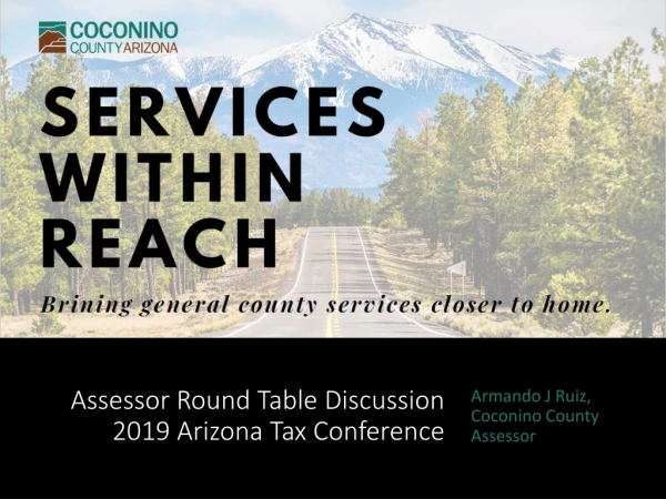 Assessor Round Table Discussion 2019 Arizona Tax Conference