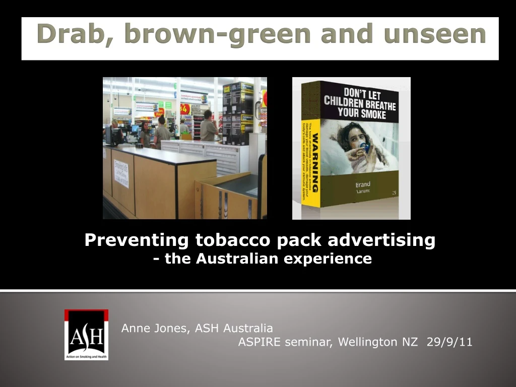 preventing tobacco pack advertising the australian experience