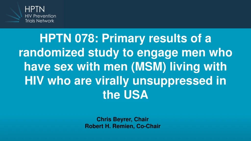 hptn 078 primary results of a randomized study