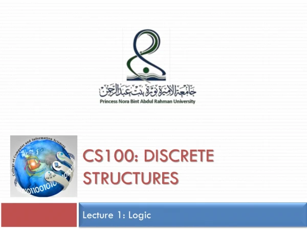 CS100: Discrete structures